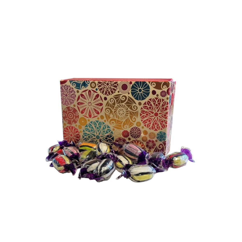 250g Rectangular Patterned Box of Buchanans Liquorice Assortment Sweets