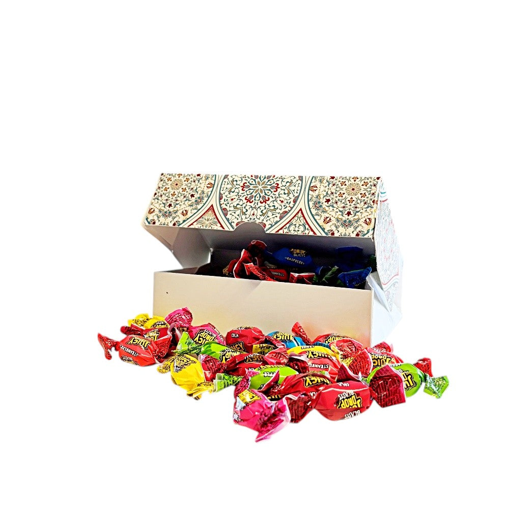 250g Rectangular Box Pattern of Bazooka Juicy Drops