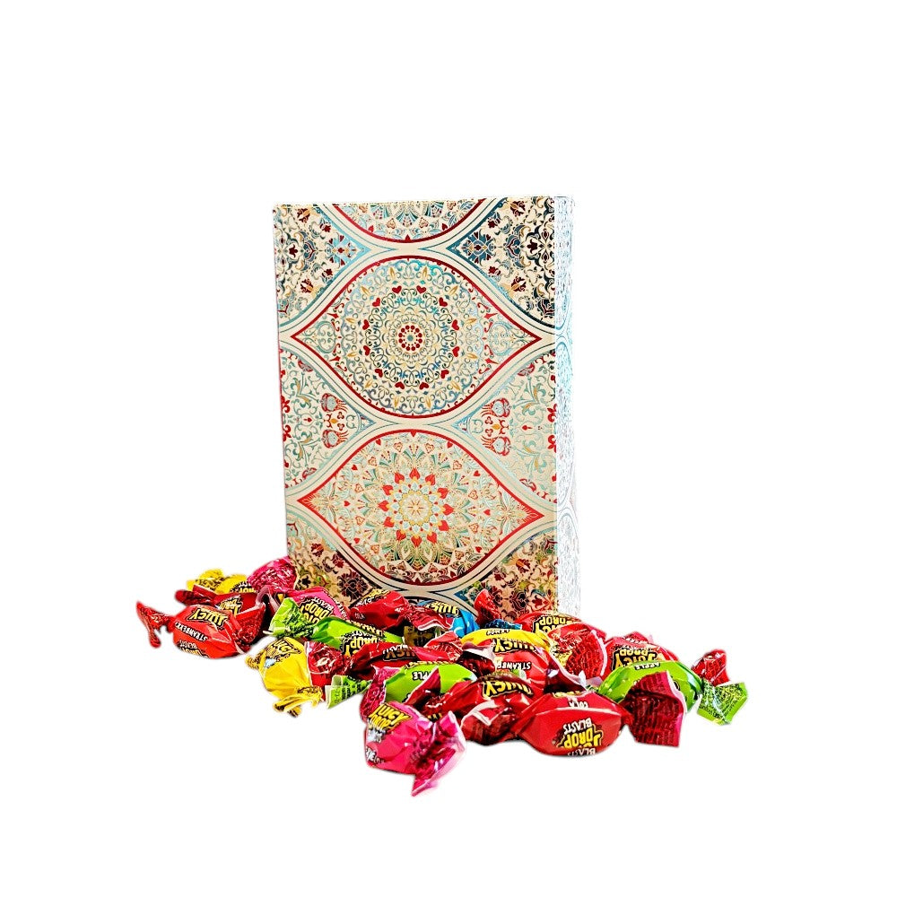 250g Rectangular Box Pattern of Bazooka Juicy Drops