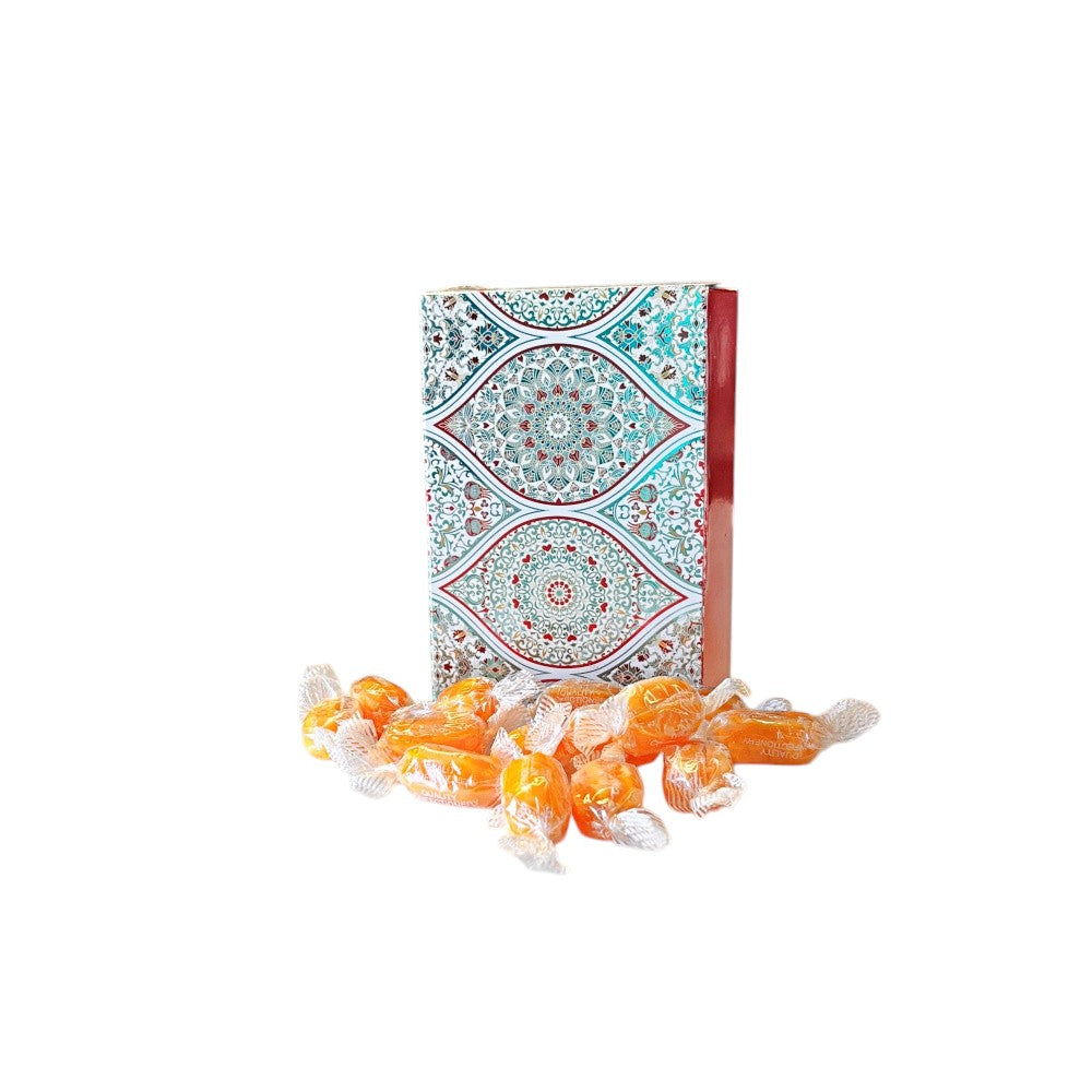 250g Rectangular Patterned Box of Sherbet Pineapple Sweets