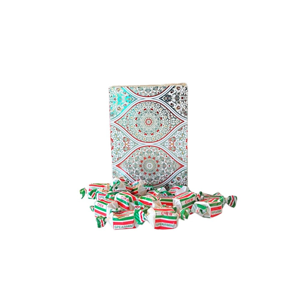 250g Rectangular Patterned Box of Spearmint Chews
