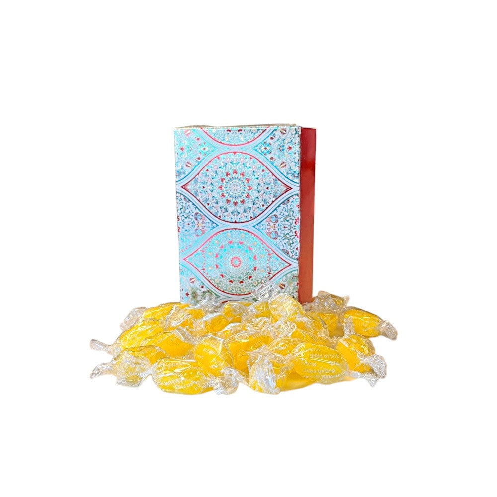 250g Rectangular Box Pattern of Sugar Free Sherbet Lemons