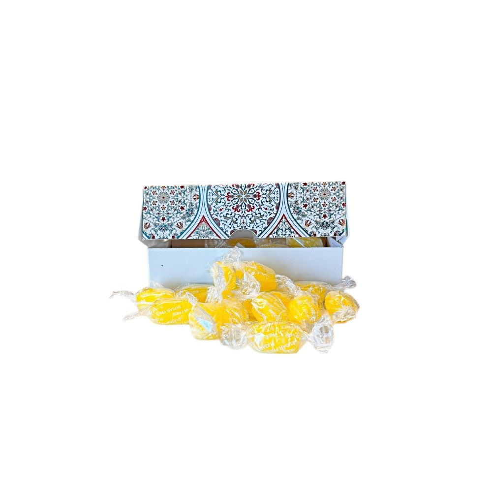 250g Rectangular Box Pattern of Sugar Free Sherbet Lemons