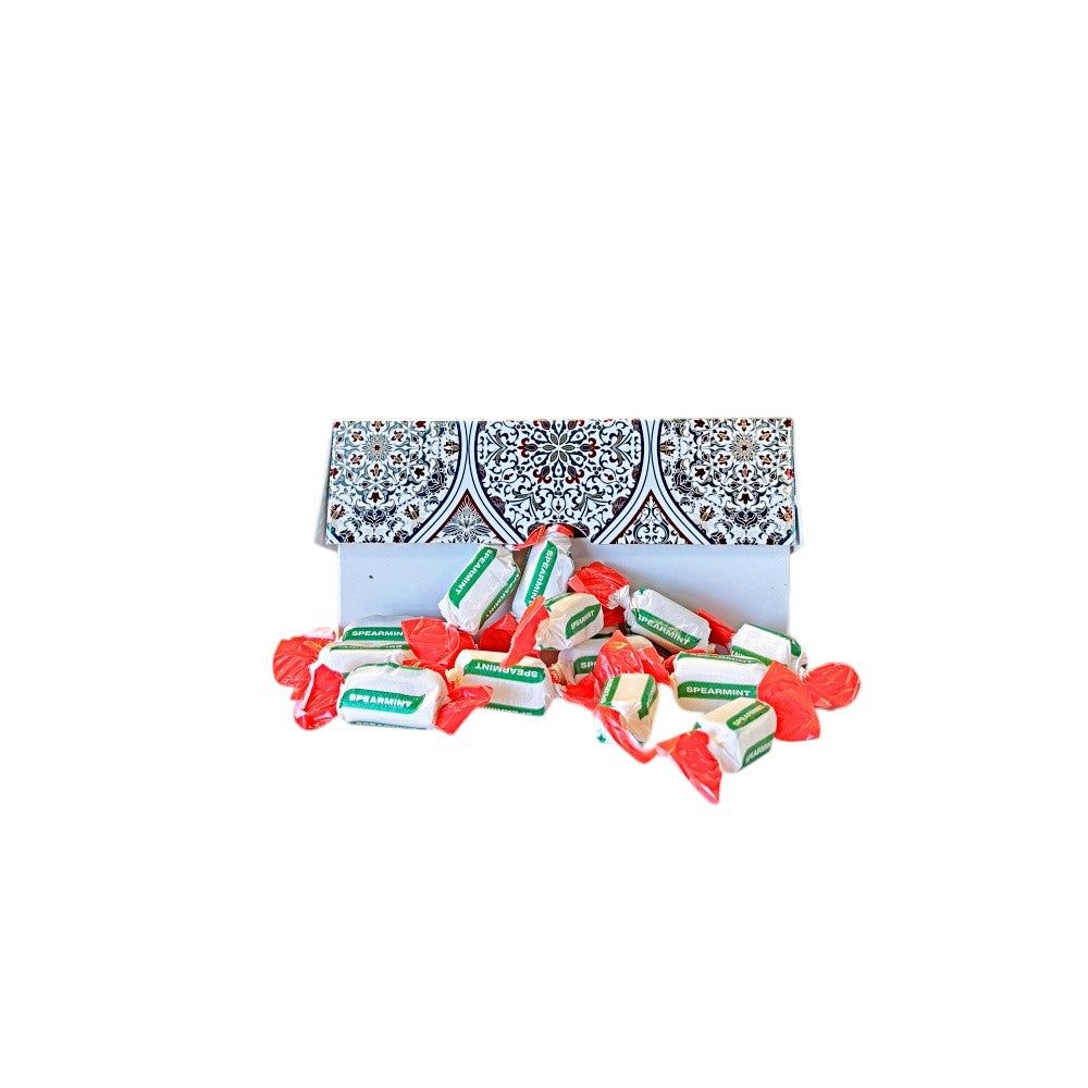 250g Rectangular Box Pattern of Sugar Free Spearmint Chews