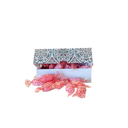 250g Rectangular Box Pattern of Sugar Free Strawberry Sherbets Sweets