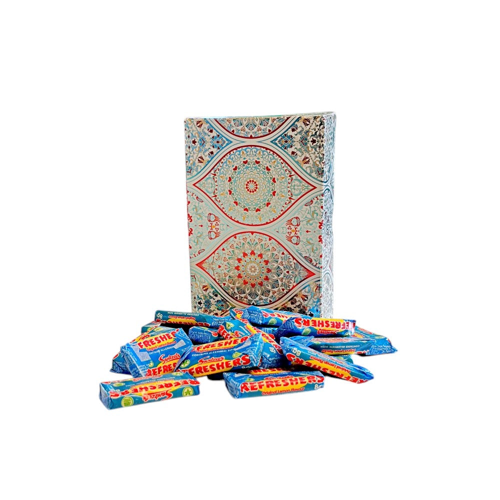 250g Rectangular Patterned Box of Swizzles Refreshers