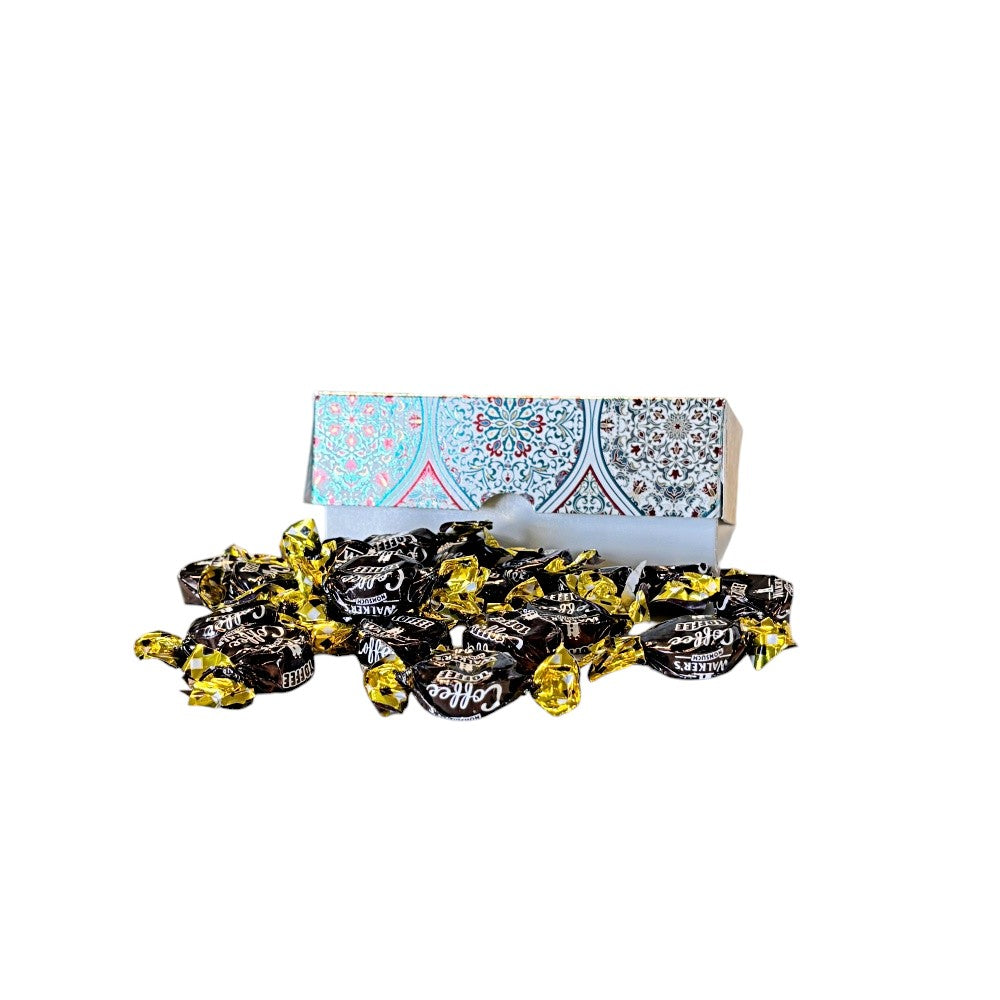 250g Rectangular Box Pattern of Walkers Coffee Toffee Sweets