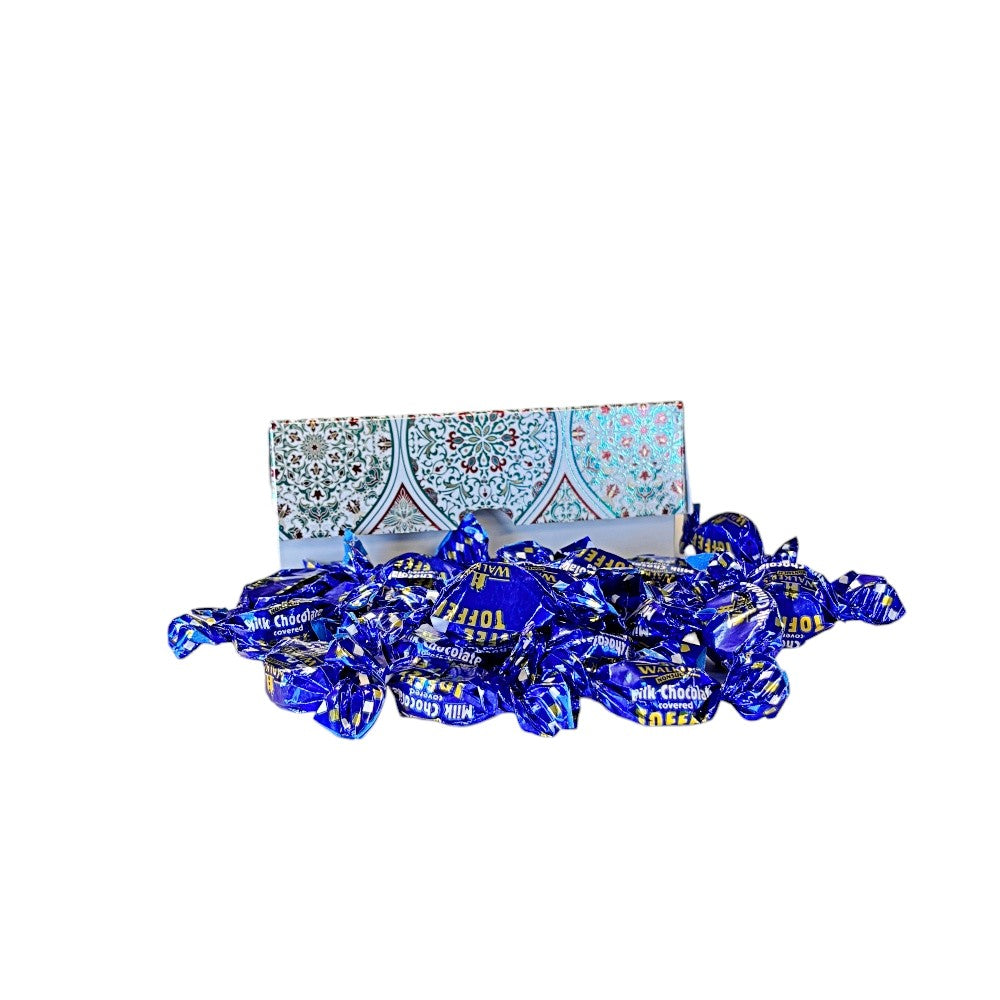 250g Rectangular Box Pattern of Walkers Milk Chocolate Toffee
