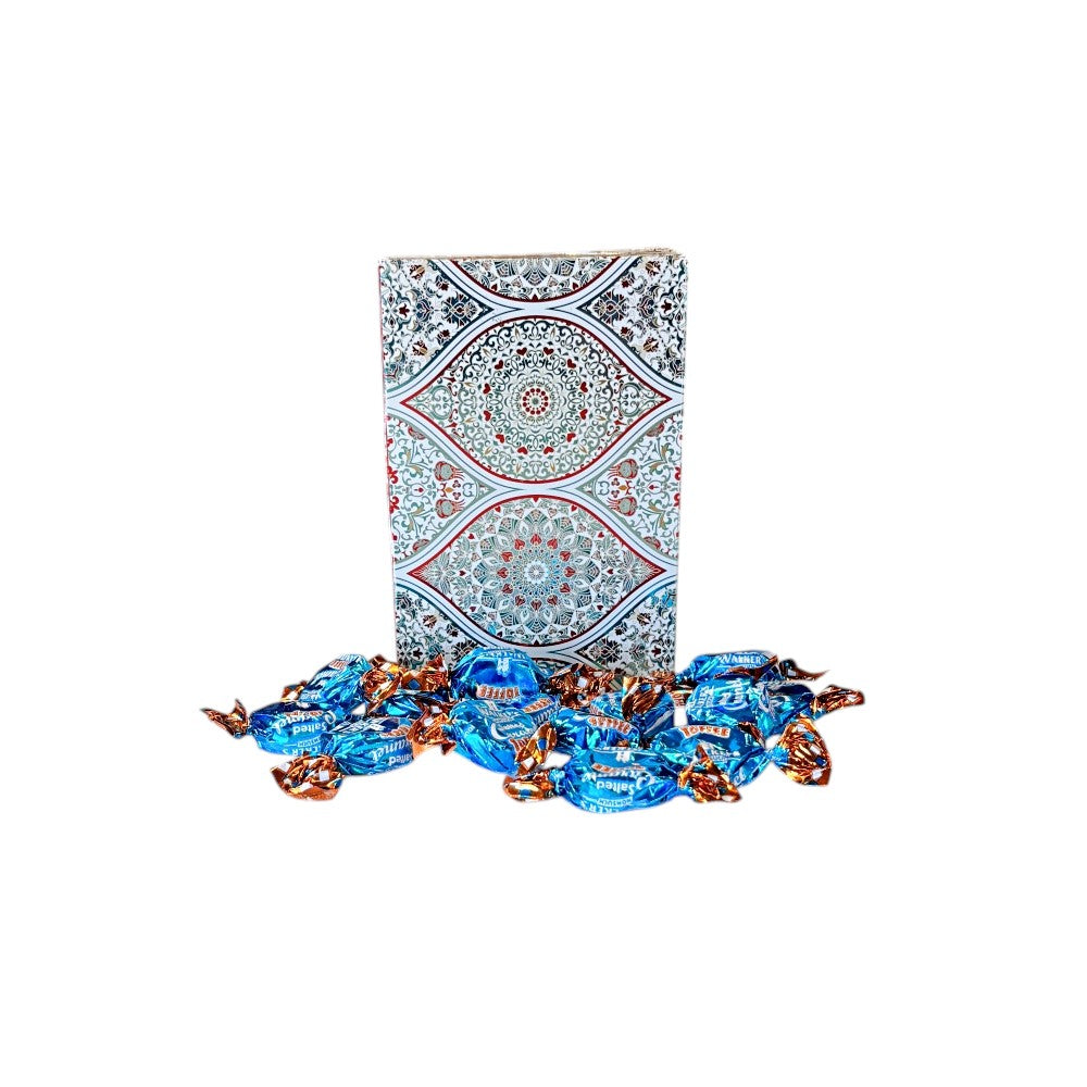 250g Rectangular Box Pattern of Walkers Salted Caramel Toffee