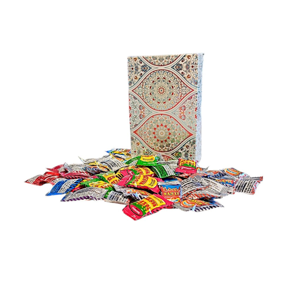 250g Rectangular Box Pattern of Toxic Waste and Nuclear Waste Super Sour Sweet Mix