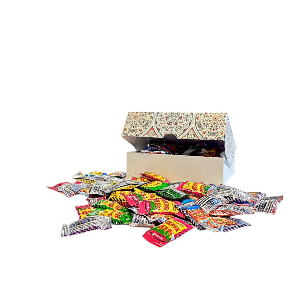 250g Rectangular Box Pattern of Toxic Waste and Nuclear Waste Super Sour Sweet Mix