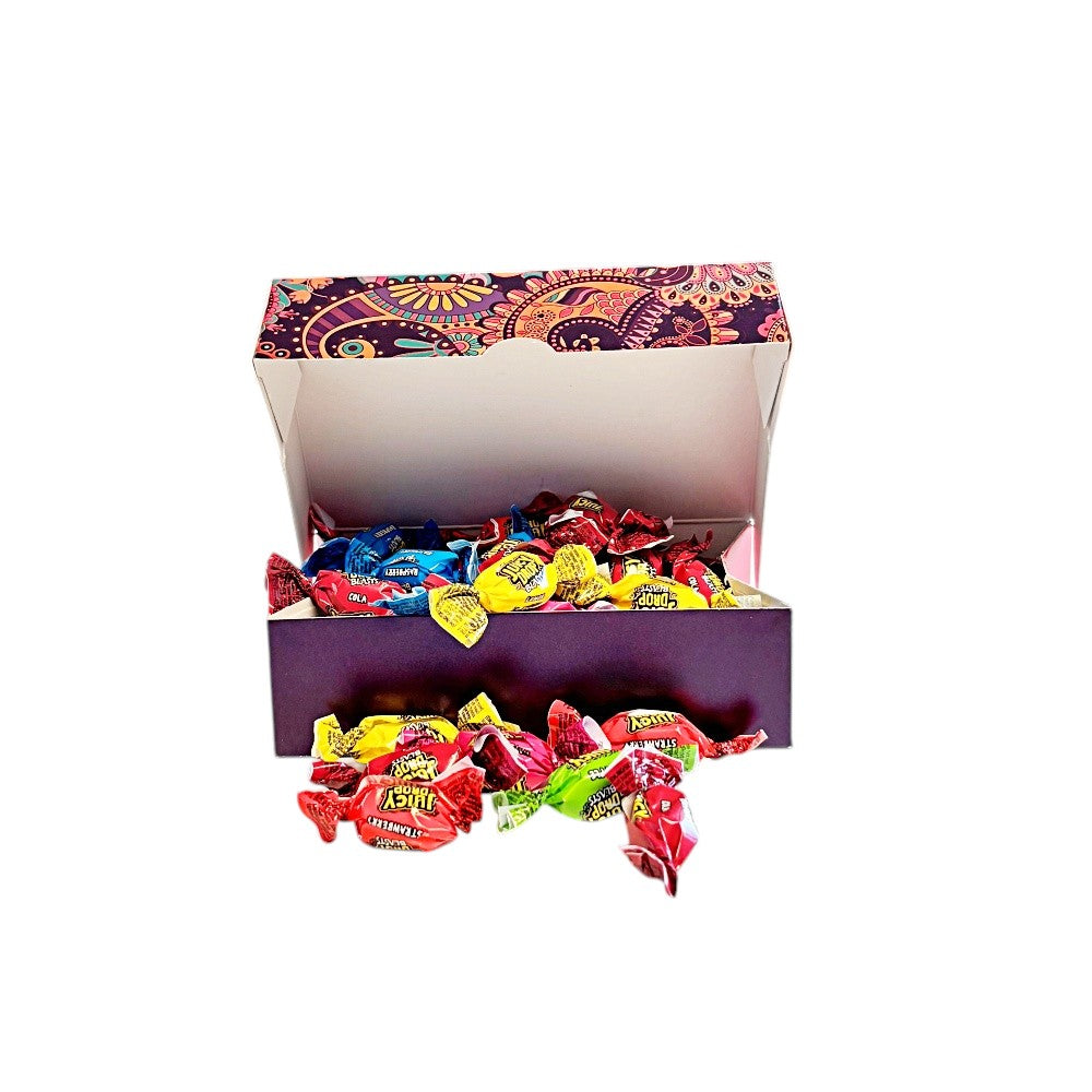 250g Rectangular Box Pattern of Bazooka Juicy Drops