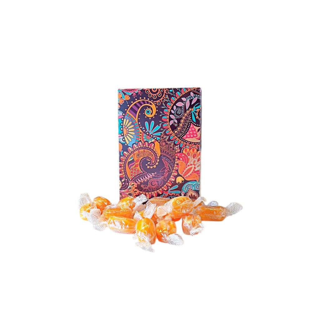 250g Rectangular Patterned Box of Sherbet Pineapple Sweets