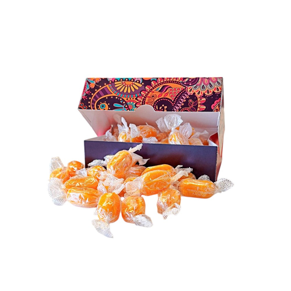 250g Rectangular Patterned Box of Sherbet Pineapple Sweets