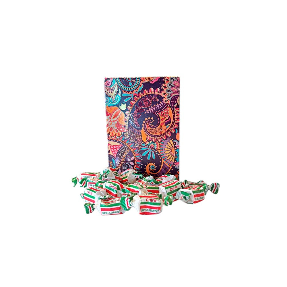 250g Rectangular Patterned Box of Spearmint Chews