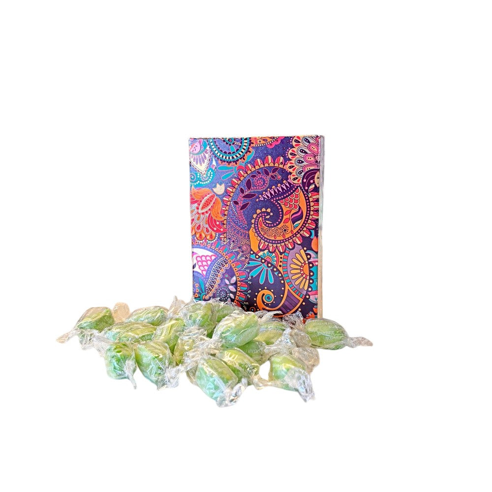 250g Rectangular Box Pattern of Sugar Free Chocolate Limes Sweets