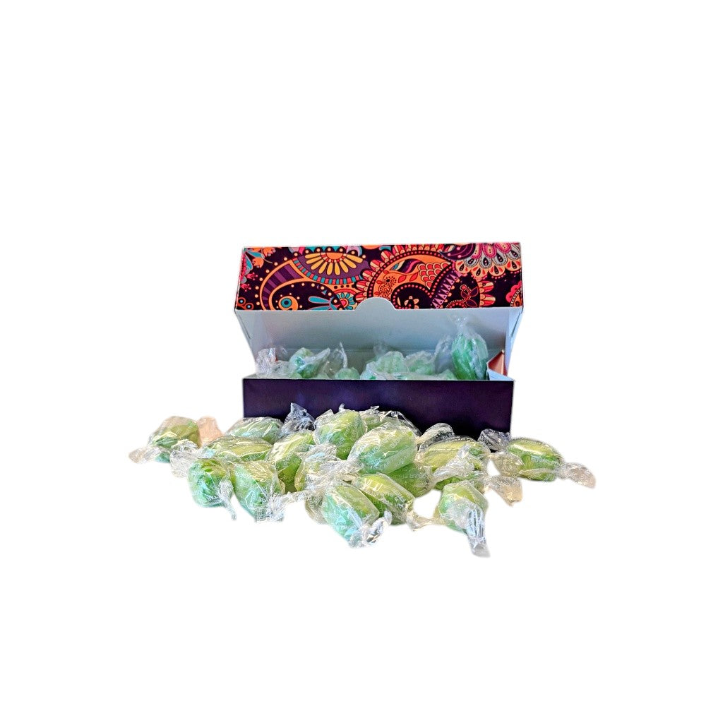 250g Rectangular Box Pattern of Sugar Free Chocolate Limes Sweets