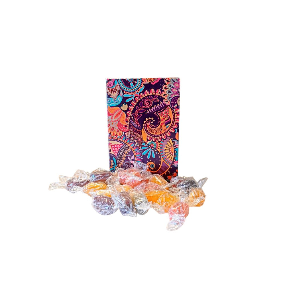 250g Rectangular Box Pattern of Sugar Free Fruit Drops