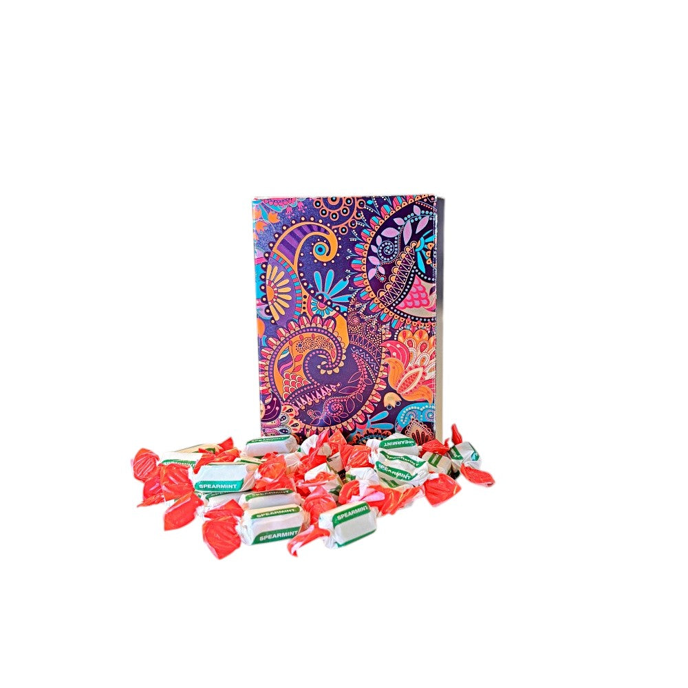 250g Rectangular Box Pattern of Sugar Free Spearmint Chews