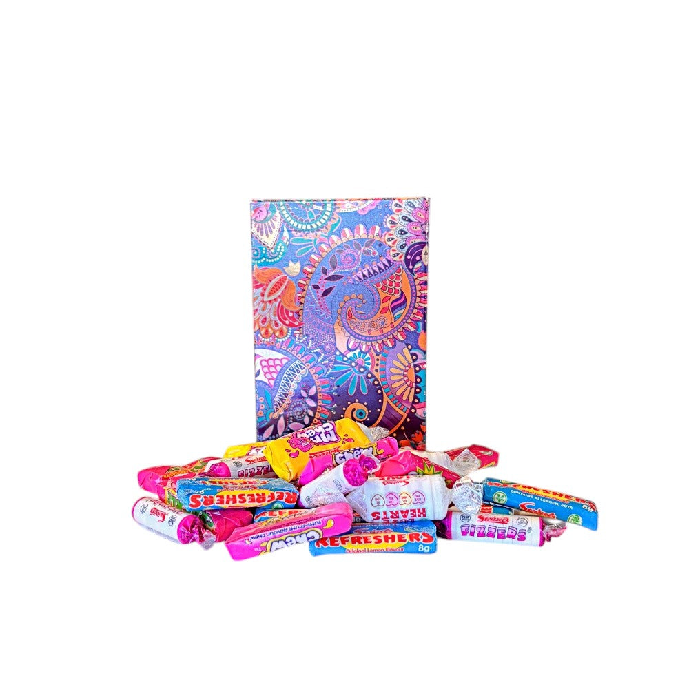 250g Rectangular Box Pattern of Swizzles Retro Sweet Mix