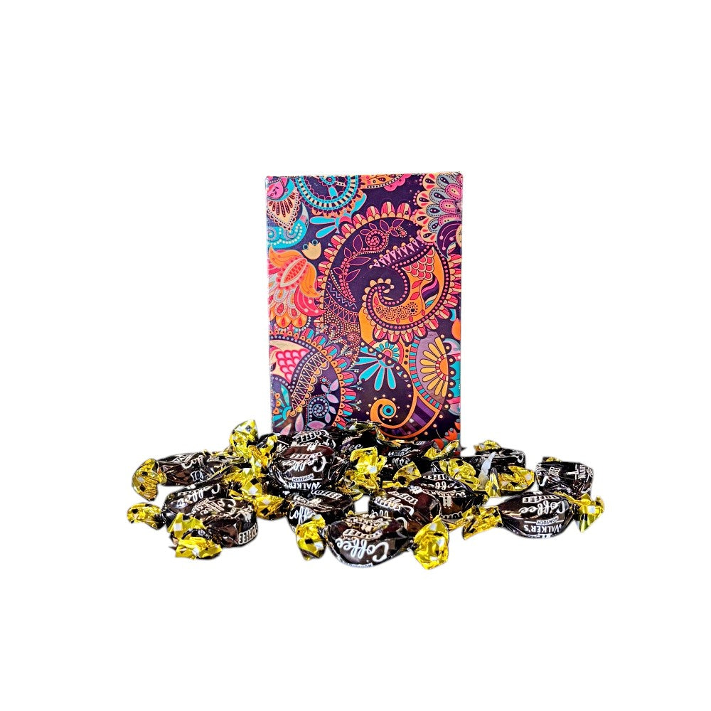 250g Rectangular Box Pattern of Walkers Coffee Toffee Sweets