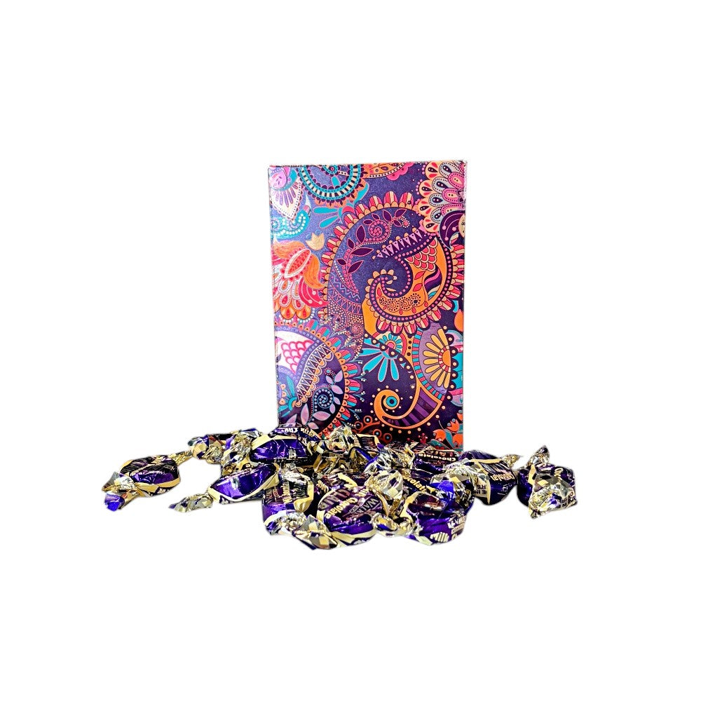 250g Rectangular Box Pattern of Walkers Milk Chocolate Eclairs