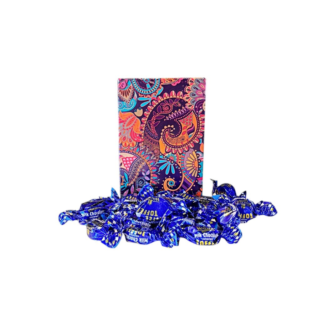 250g Rectangular Box Pattern of Walkers Milk Chocolate Toffee