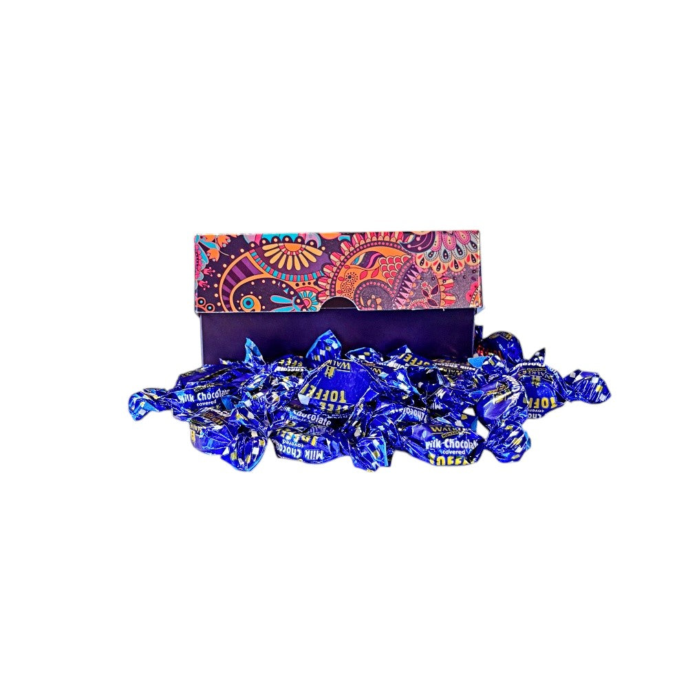 250g Rectangular Box Pattern of Walkers Milk Chocolate Toffee