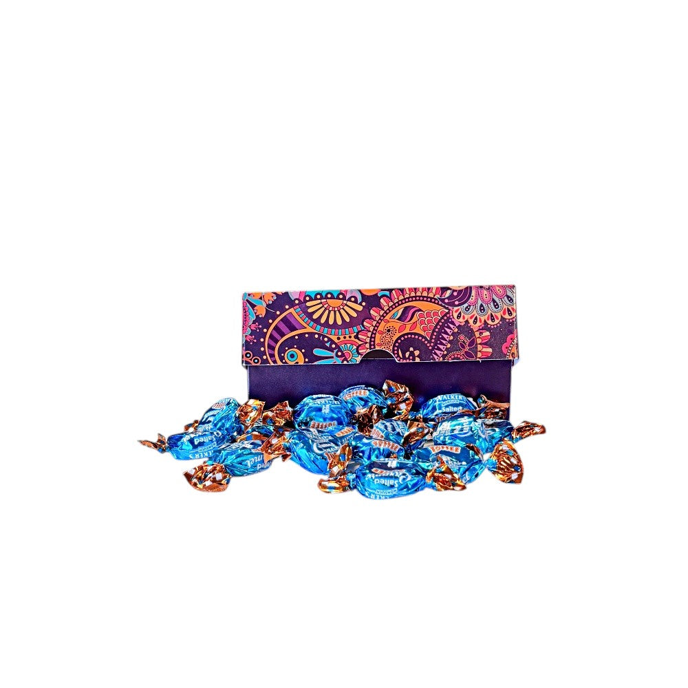 250g Rectangular Box Pattern of Walkers Salted Caramel Toffee
