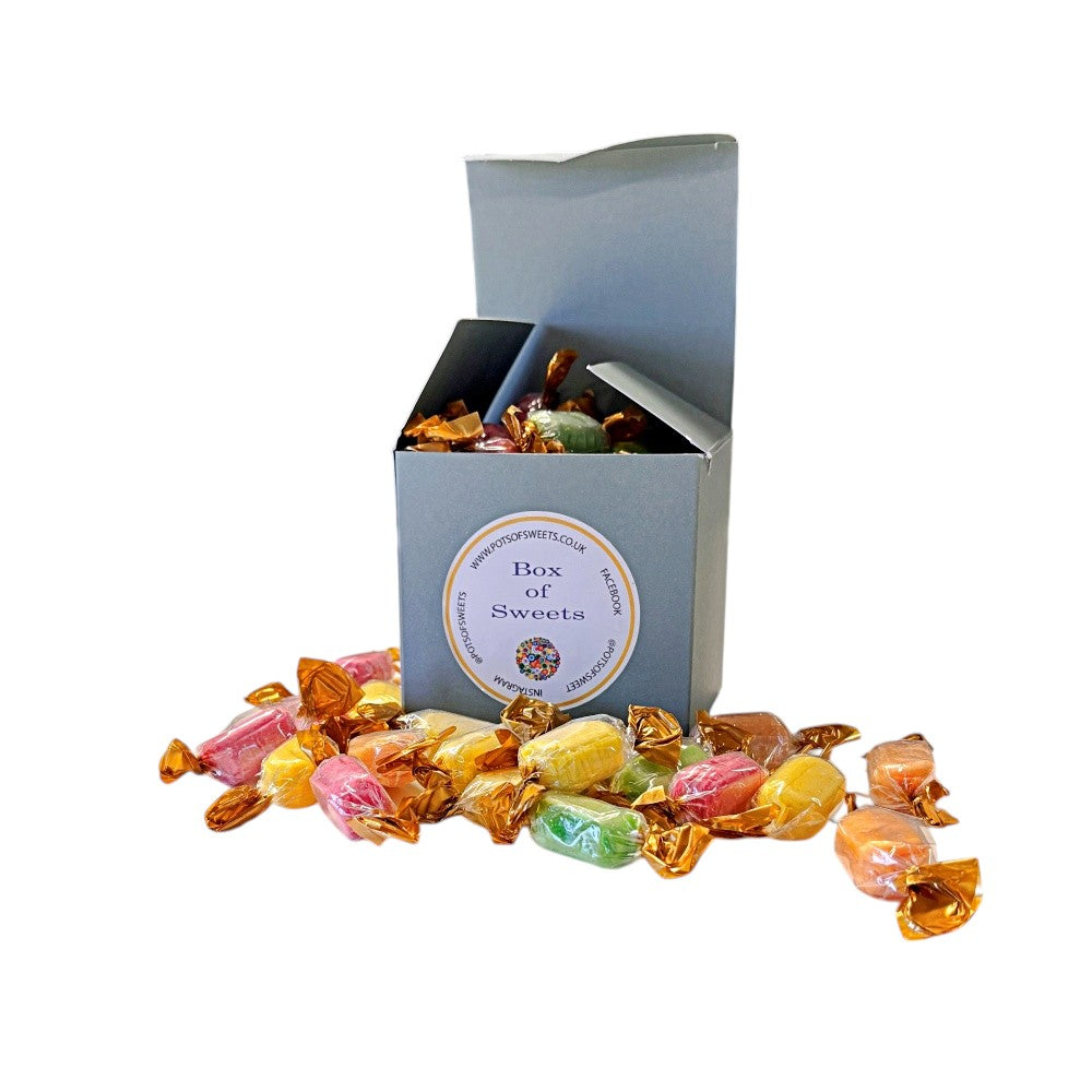 300g Square Box of Chocolate Fruits Sweets