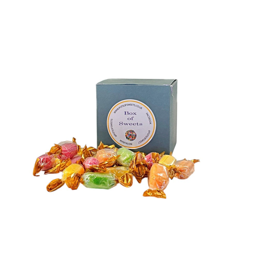 300g Square Box of Chocolate Fruits Sweets