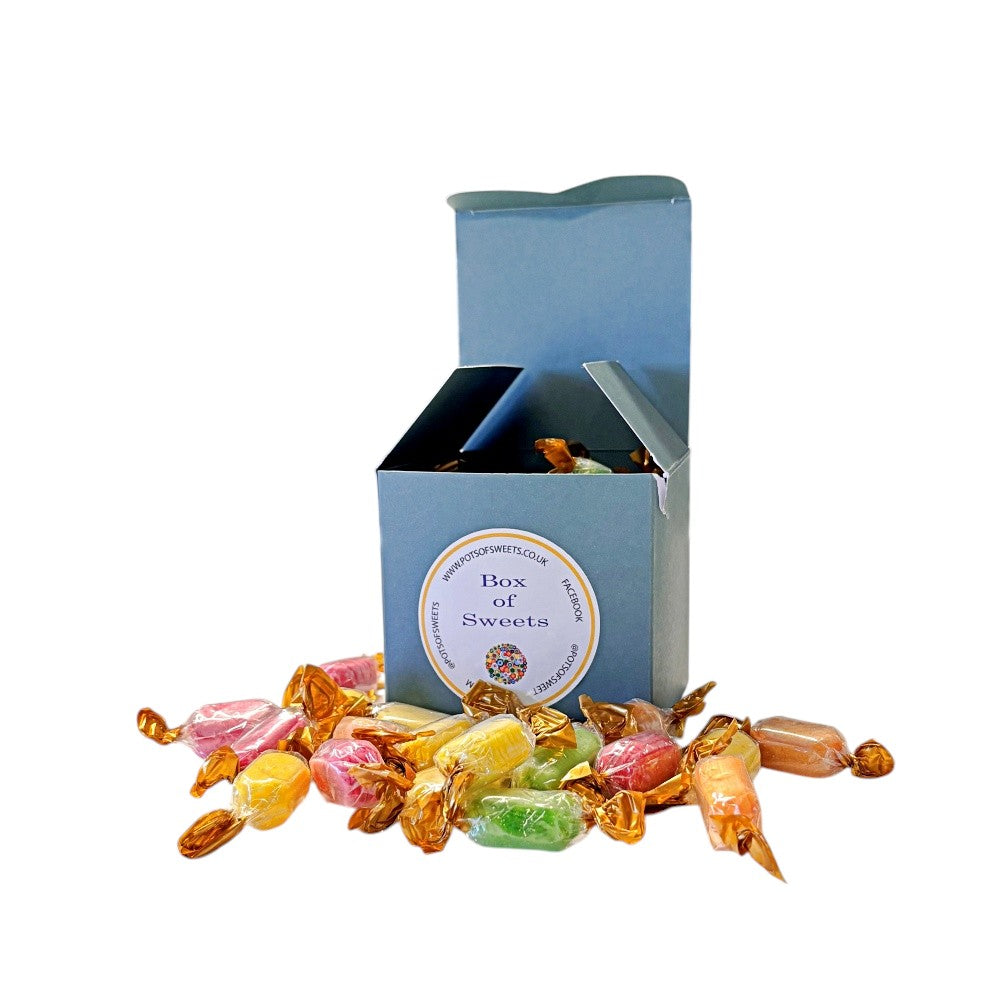 300g Square Box of Chocolate Fruits Sweets