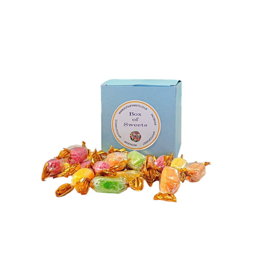 300g Square Box of Chocolate Fruits Sweets