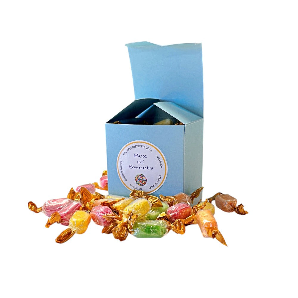 300g Square Box of Chocolate Fruits Sweets
