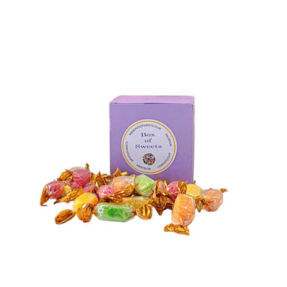 300g Square Box of Chocolate Fruits Sweets