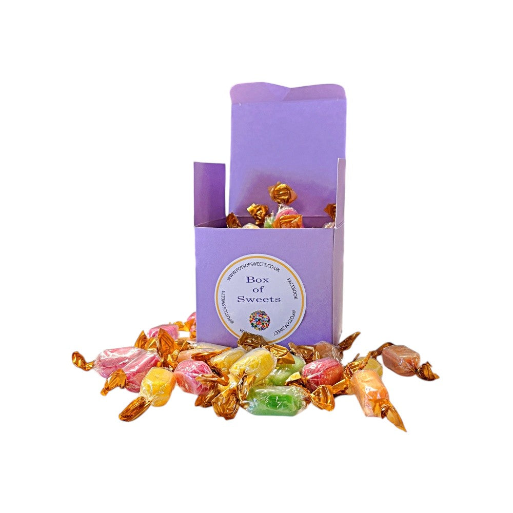 300g Square Box of Chocolate Fruits Sweets