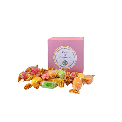 300g Square Box of Chocolate Fruits Sweets