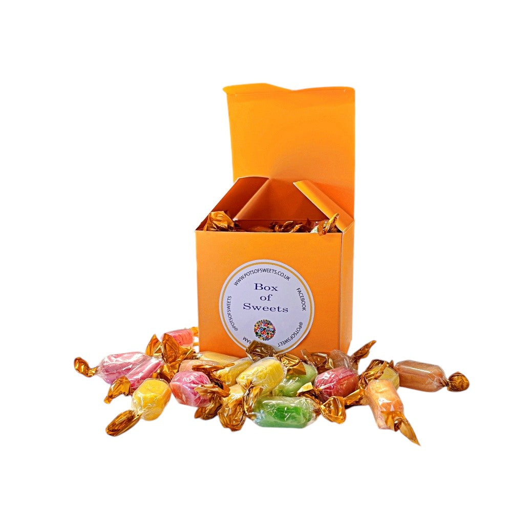 300g Square Box of Chocolate Fruits Sweets