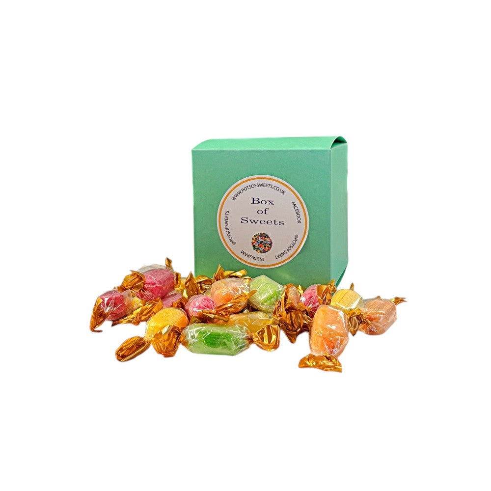 300g Square Box of Chocolate Fruits Sweets