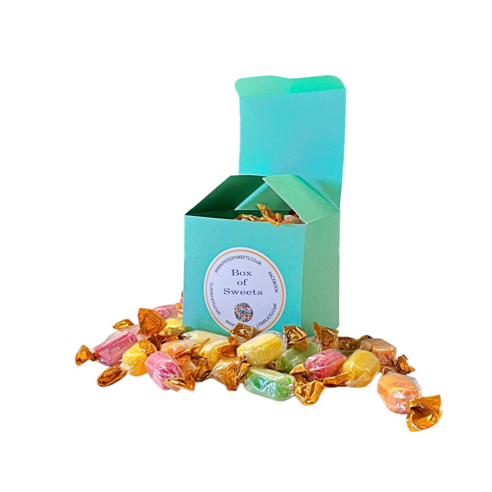 300g Square Box of Chocolate Fruits Sweets