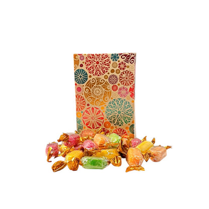250g Rectangular Pattern Box of Chocolate Fruits Sweets