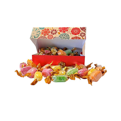 250g Rectangular Pattern Box of Chocolate Fruits Sweets