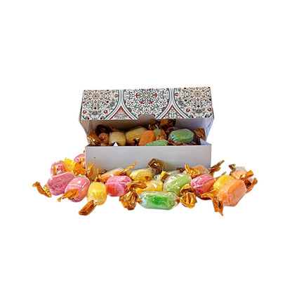 250g Rectangular Pattern Box of Chocolate Fruits Sweets