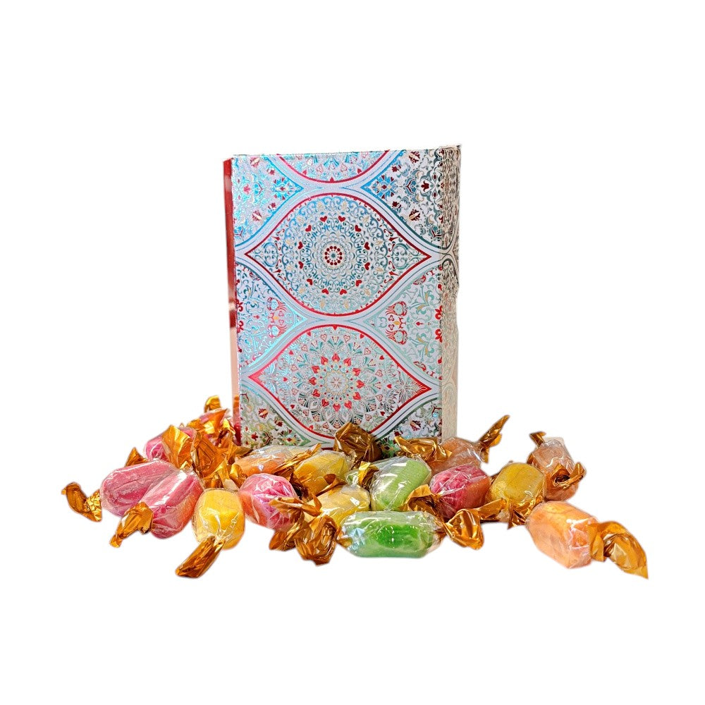 250g Rectangular Pattern Box of Chocolate Fruits Sweets