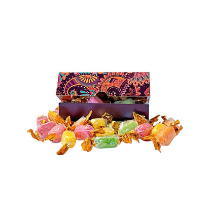 250g Rectangular Pattern Box of Chocolate Fruits Sweets