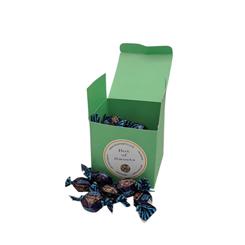300g Square Box Buchanans Milk Chocolate Caramel Toffees