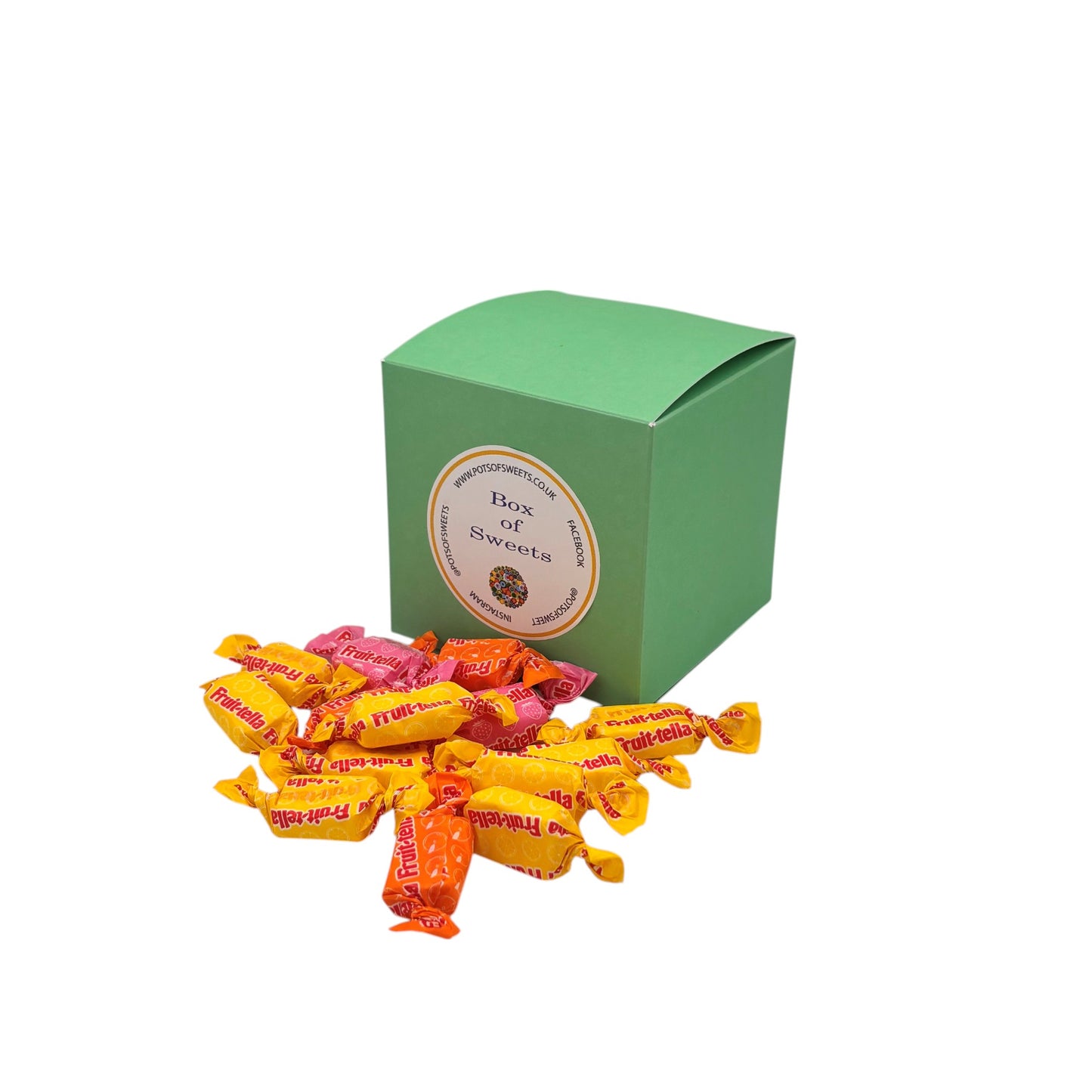 300g Square Box of Fruity Chews Fruit Caramels