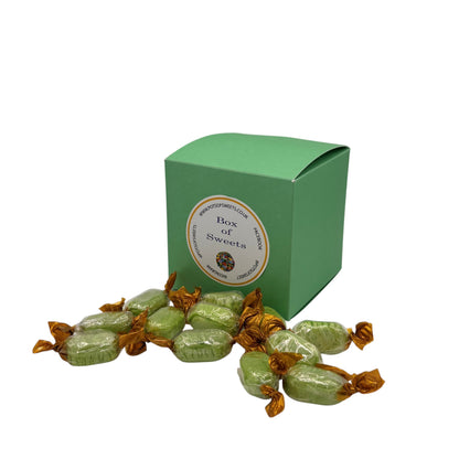 300g Square Box of Hard Boiled Chocolate Limes Sweets