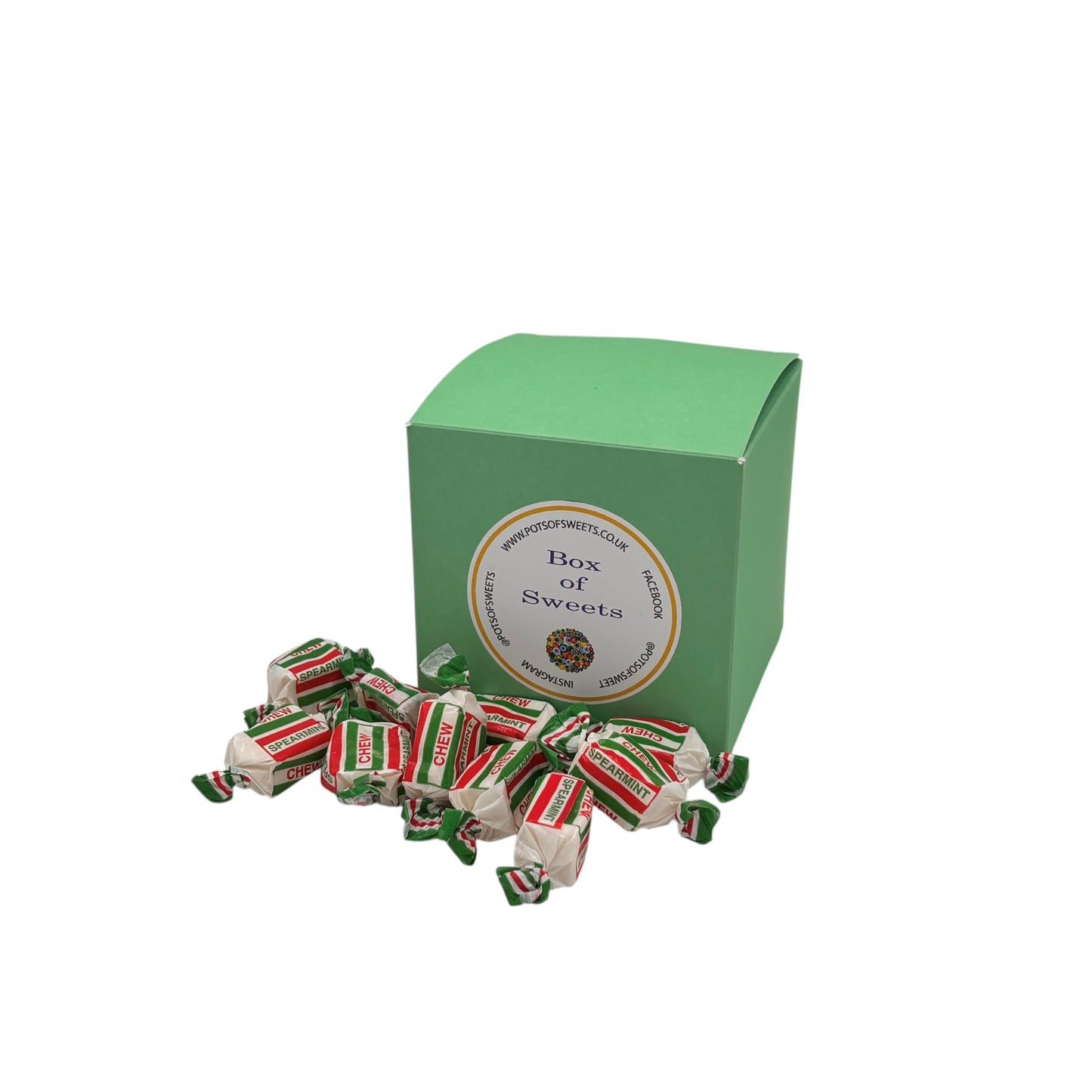 300g Square Box of Spearmint Chews