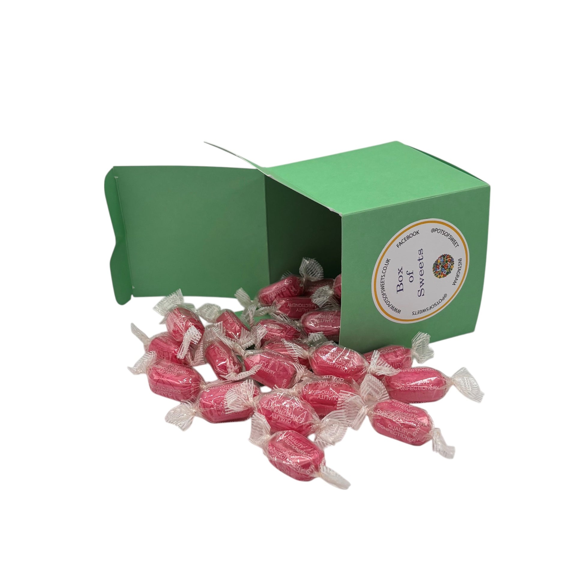 300g Square Box of Strawberry Sherbets Sweets